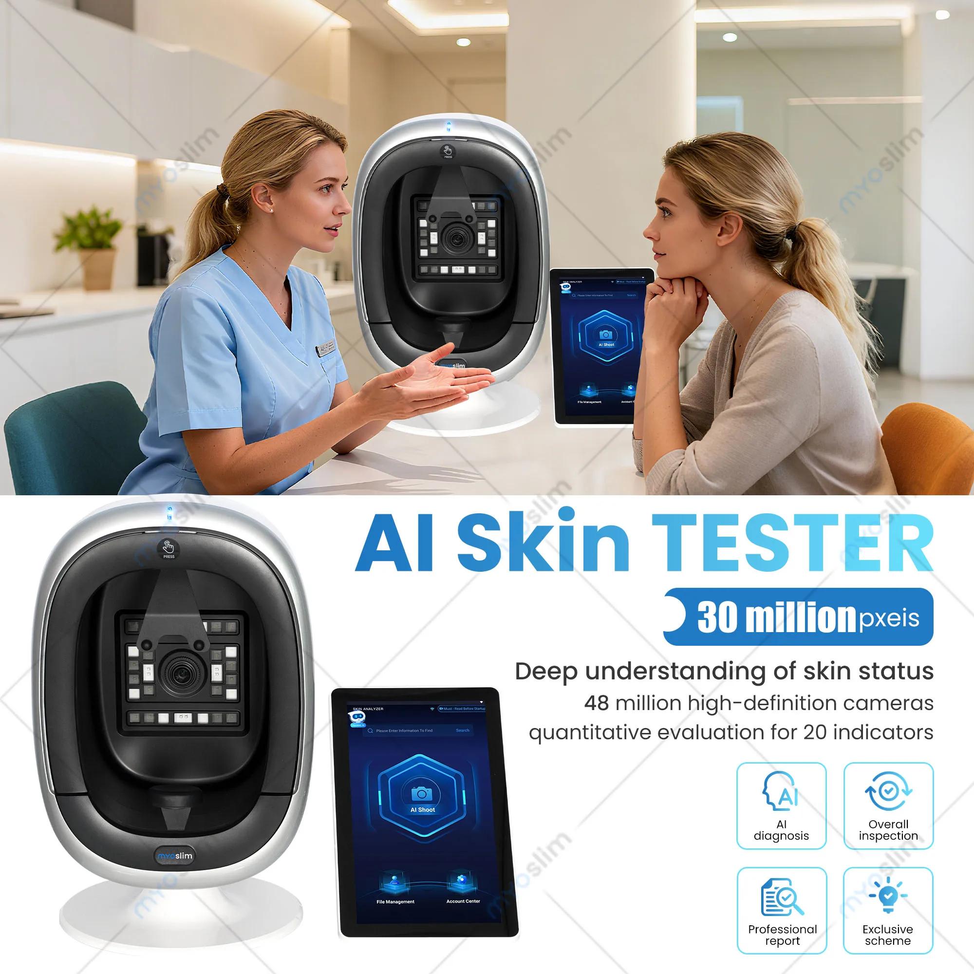 Analyseur de peau et de cheveux O1 Pro AISA, scanner d'analyse cutanée 15,6 pouces, appareil d'analy