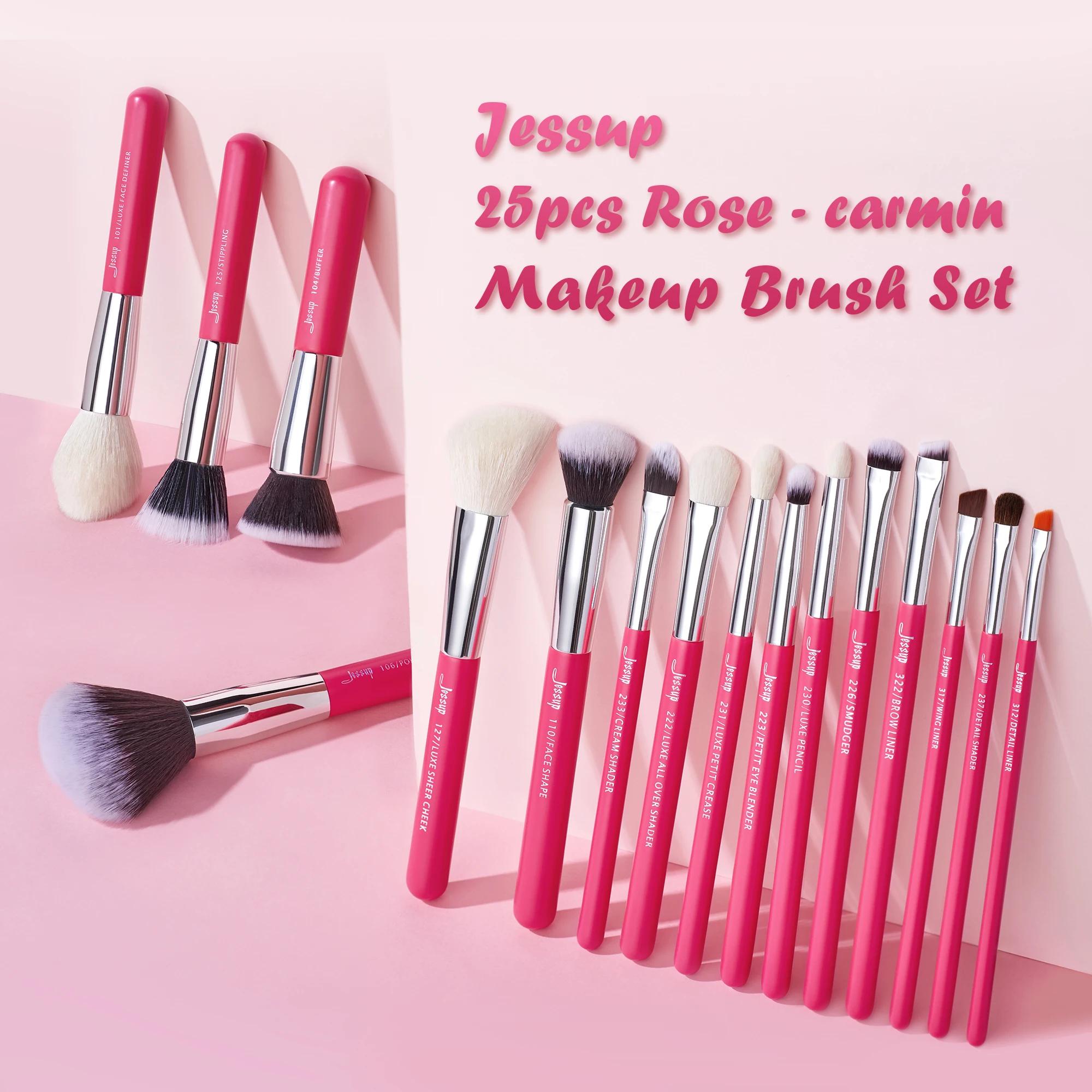 Jessup pinceaux de maquillage ensemble 25 pièces pinceau de maquillage professionnel, fond de teint