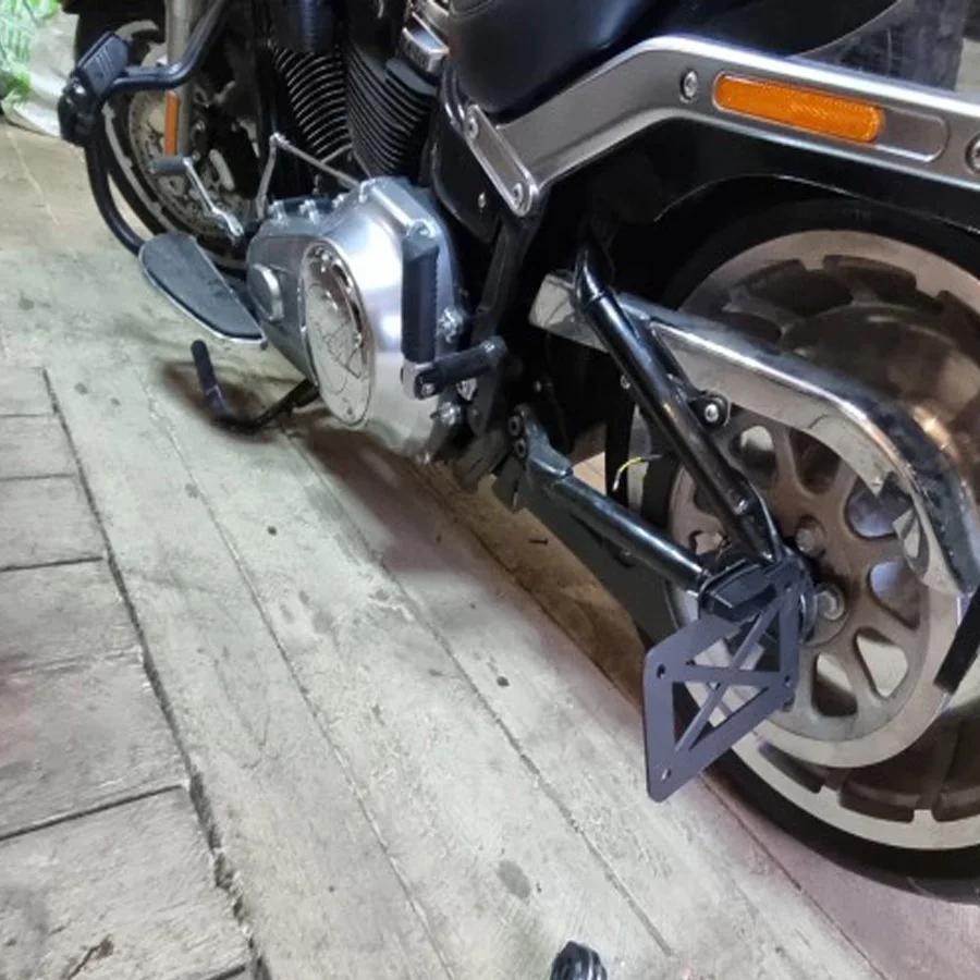 Support de plaque de planificateur d'immatriculation de moto à montage latéral universel, support ra