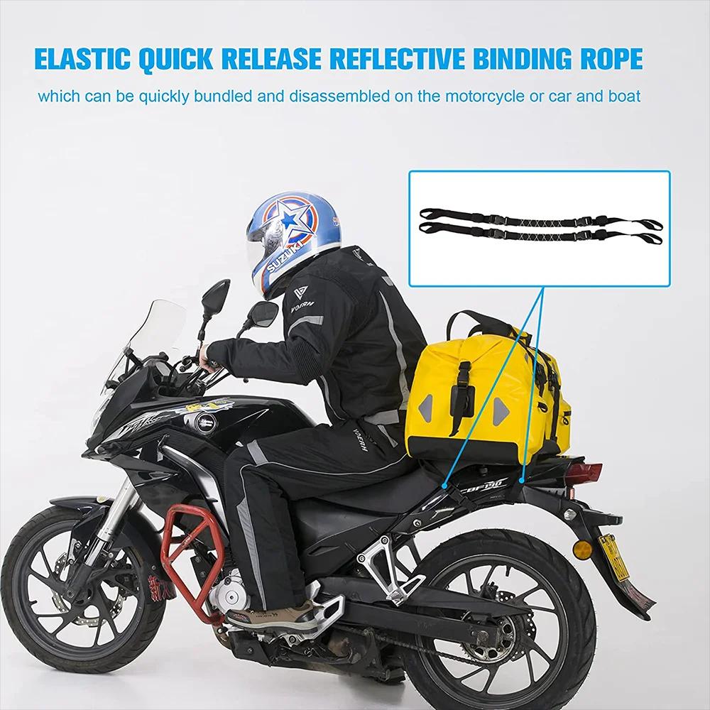 Sac de Selle Moto Étanche 70L pour Voyage et Extérieur, Sac de Rangement Sec, Sac à Dos Moto, Sac de