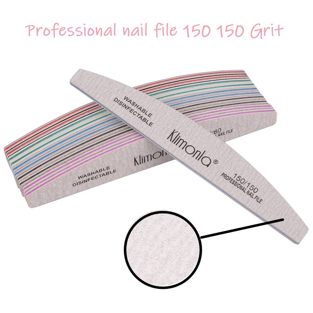 Limes à ongles professionnelles 100 180 EVA, papier de verre épais pour Salon de manucure, ensemble