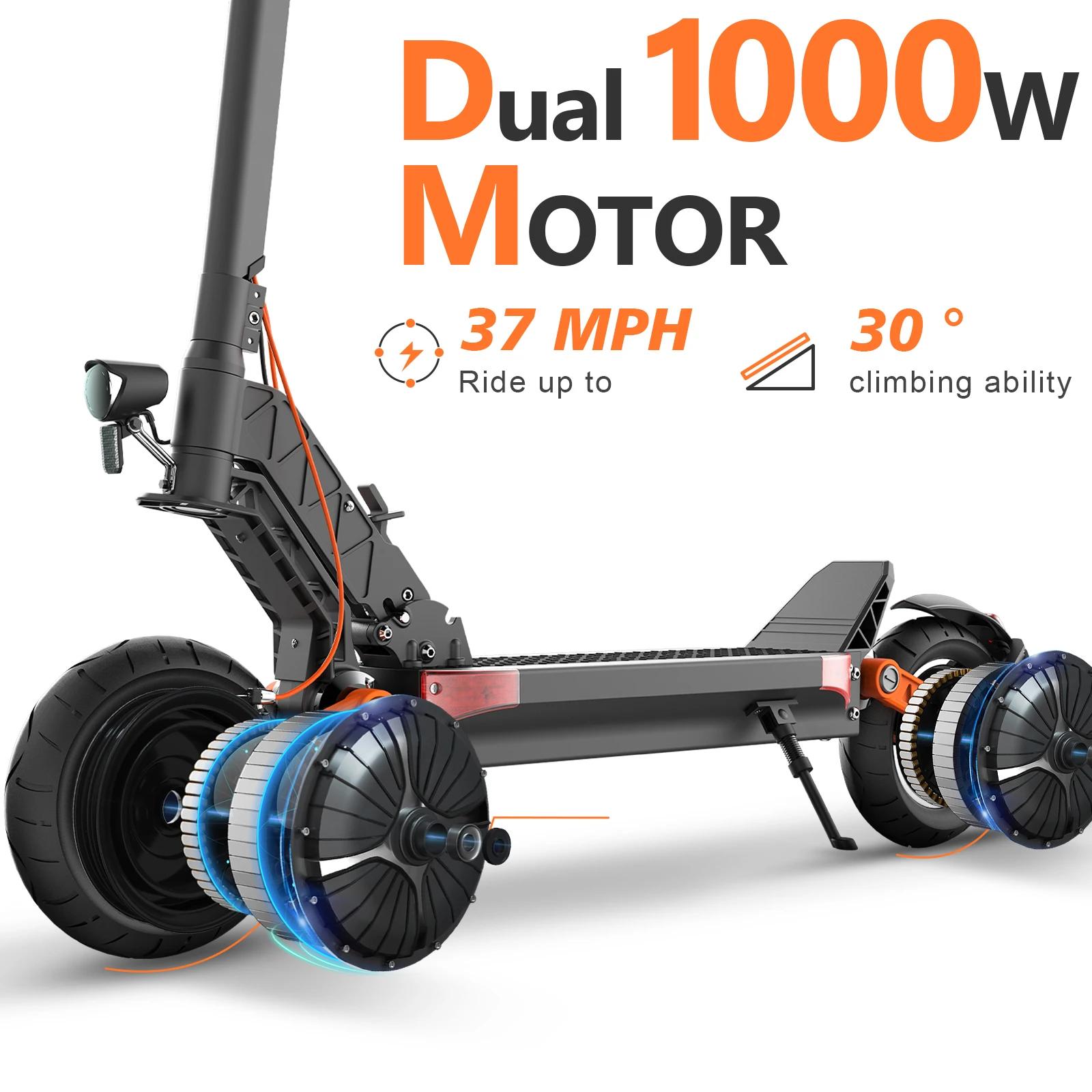 Trottinette Électrique à Pneus Pneubagues de 10 Pouces pour Adulte, Chaîne YOR S5/S10S, Moteur de 80