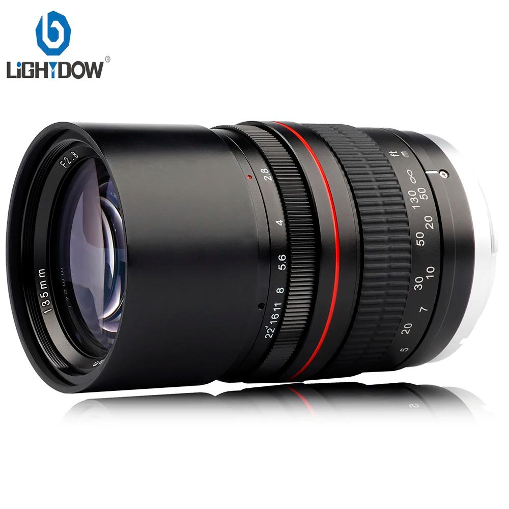 Lightdow-Téléobjectif plein format 135mm f/2.8 FE UMC, pour appareil photo reflex numérique Nikon IL
