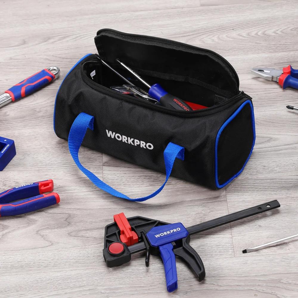 WORKPRO 12 pouces sac à outils multifonctionnel portable Kit d'électricien sac de rangement d'outils