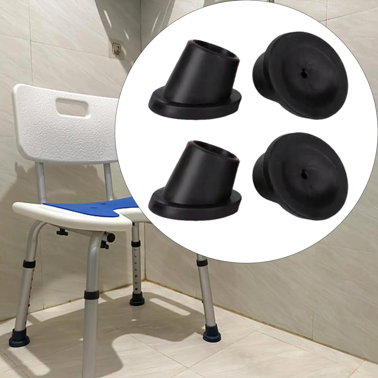 Pieds de remplacement pour chaise de douche, siège de bain, accessoires Premium, coussinets de pieds