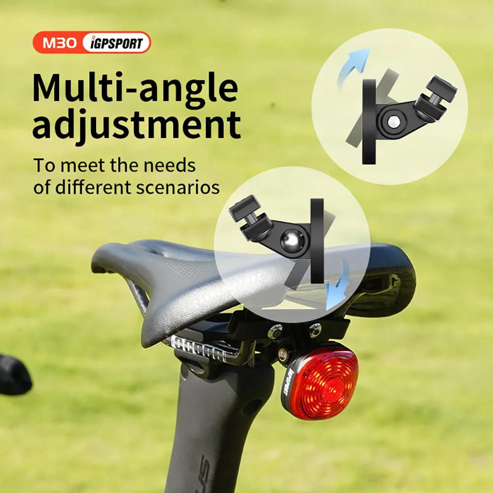 iGPSPORT-enquêter arrière de vélo intelligent, feu arrière de vélo, frein, lampe à iode, étanche, LE