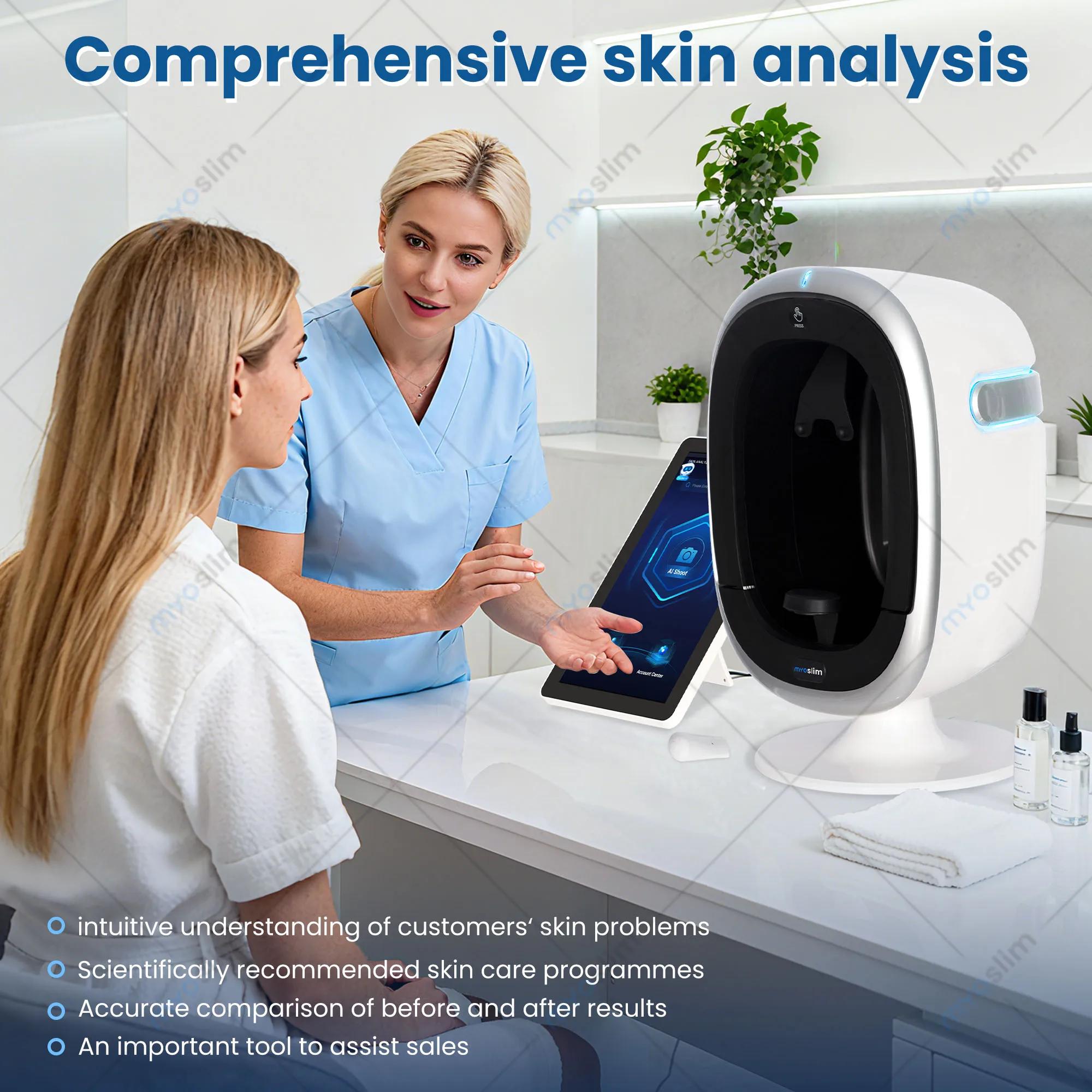 Analyseur de peau et de cheveux O1 Pro AISA, scanner d'analyse cutanée 15,6 pouces, appareil d'analy