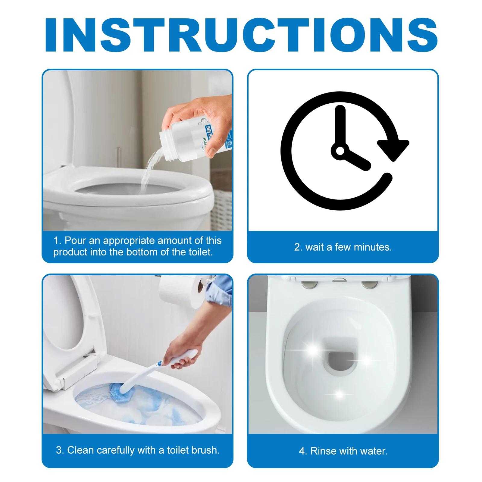 Nettoyant à oxygène réactif pour toilettes, poudre de livres d'hygiène de décontamination, agent dom