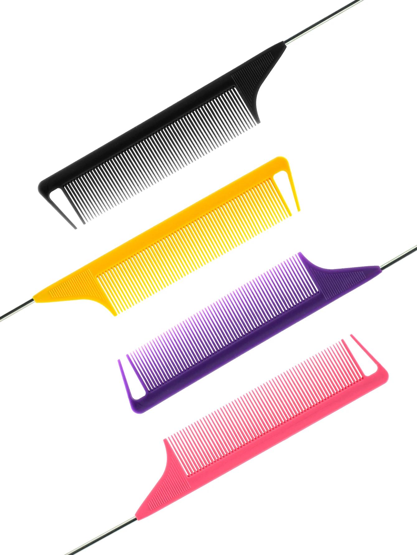 Peigne antistatique à queue pointue pour Salon de coiffure, brosse à cheveux, épingle à aiguille en