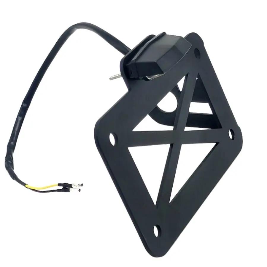 Support de plaque de planificateur d'immatriculation de moto à montage latéral universel, support ra