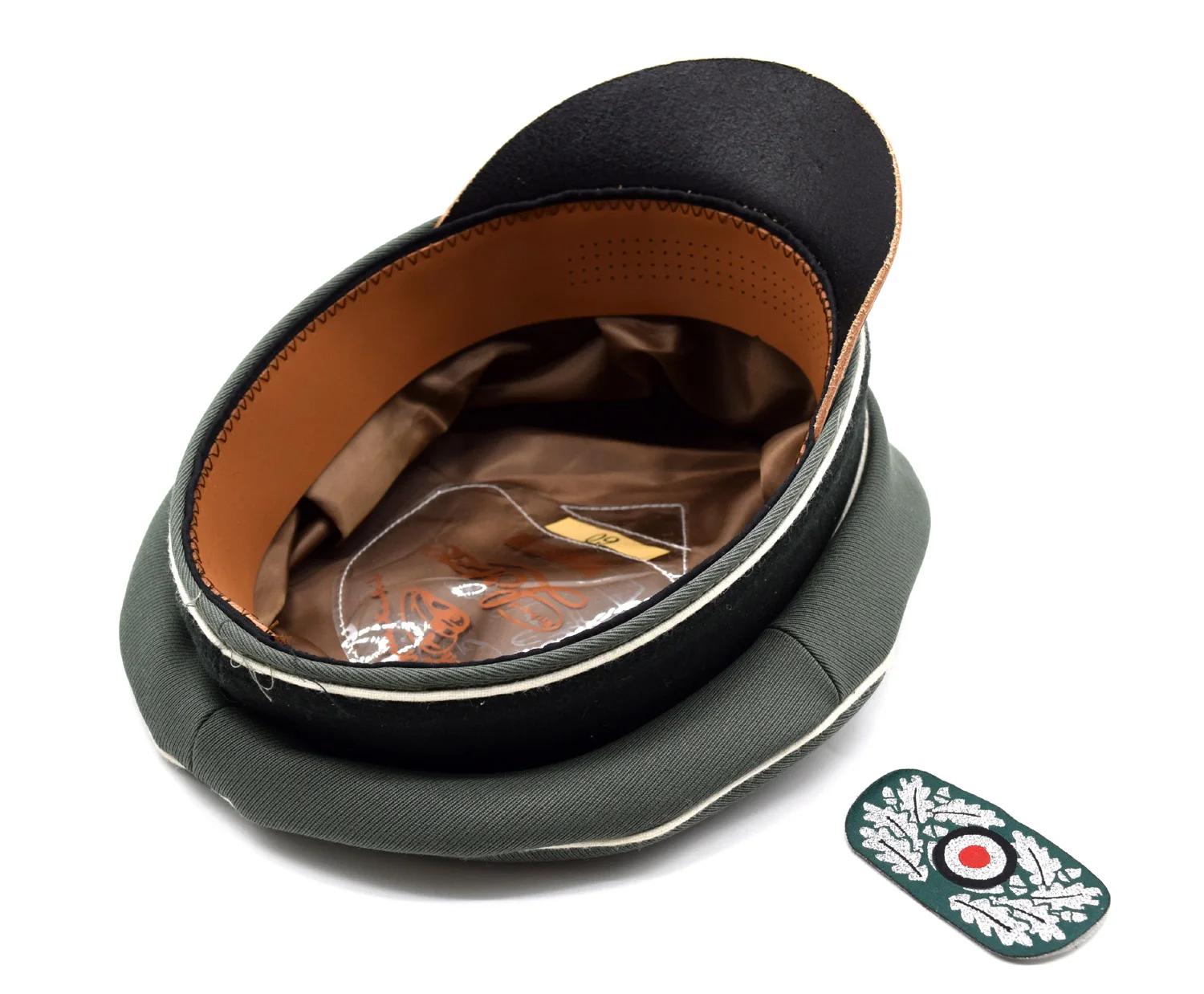Casquette de cosplay allemande pour officiers et généraux, avec visière Crusher, anneau anti-transpi