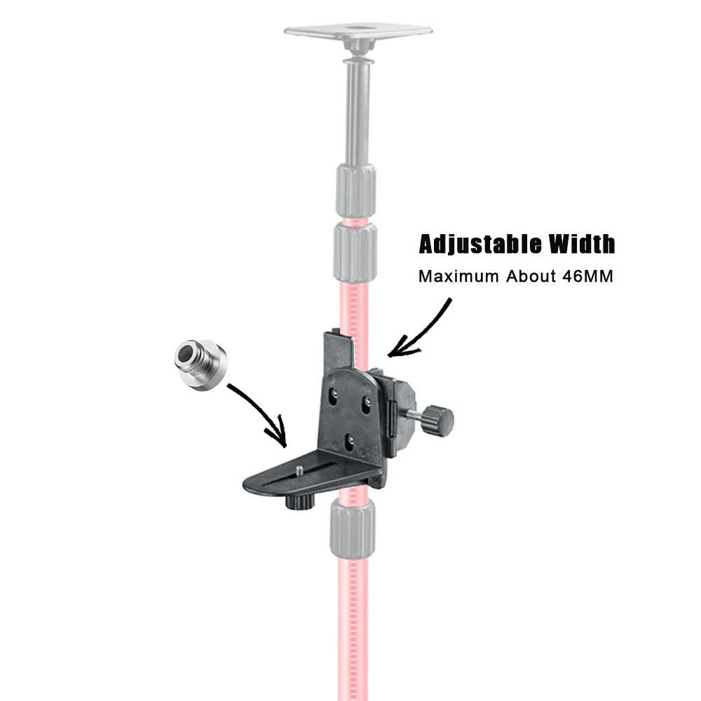 KEZERS – support de niveaux Laser multifonctionnels, pince/support, interface 1/4 ou 5/8 pouces 360