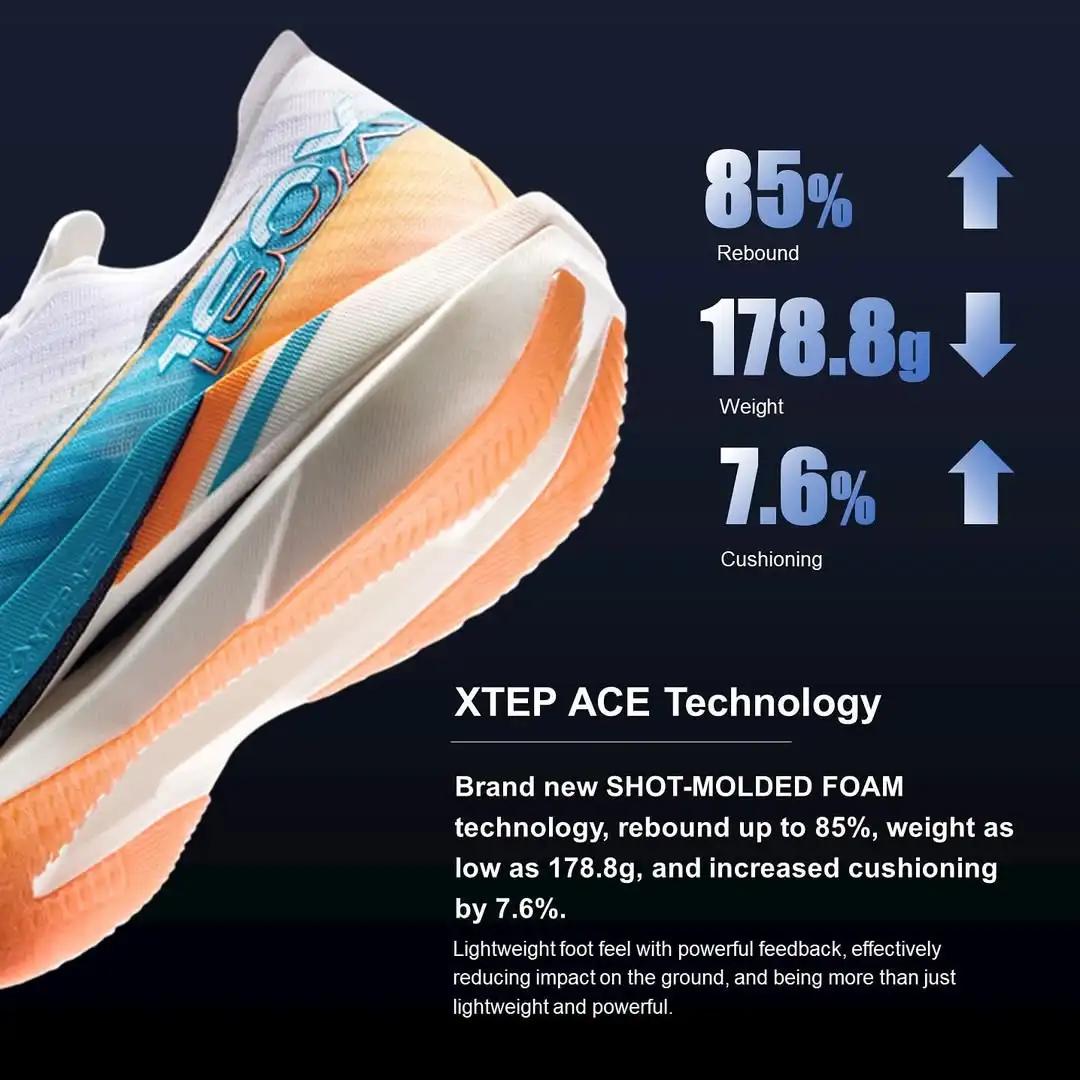 Xtep 160X 6.0 chaussures de course professionnel Marathon PB plaque de carbone pour hommes amorti Ab