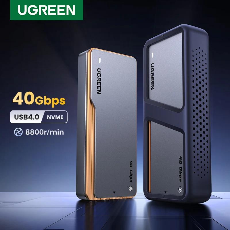 Boîtier SSD NVMe UGREEN 40 Gbps M.2 vers USB4.0, compatible avec les SSD M.2 NVME PCIe, avec dissipa