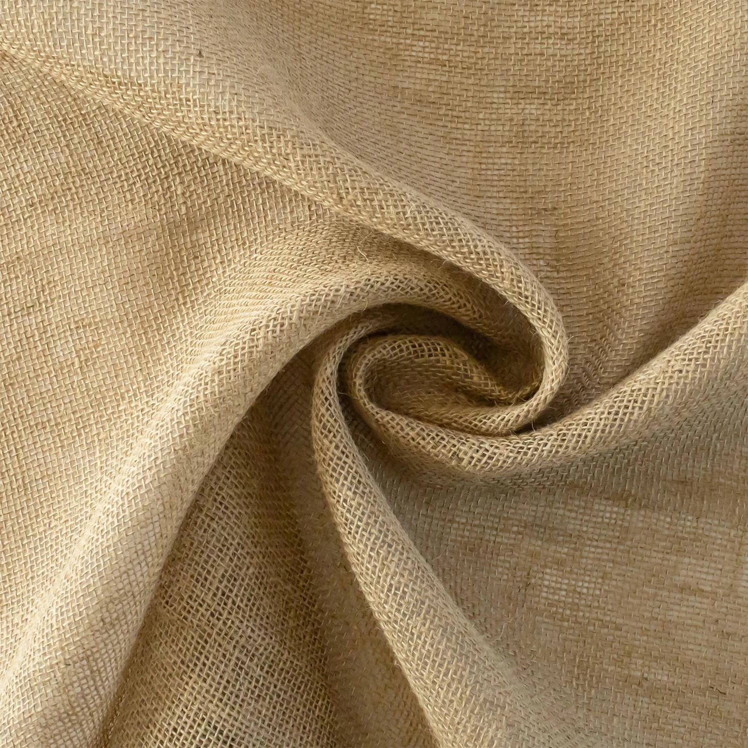 63 po. Rouleau de toile de jute pour jardinage, tissu naturel pour barrière contre les mauvaises her