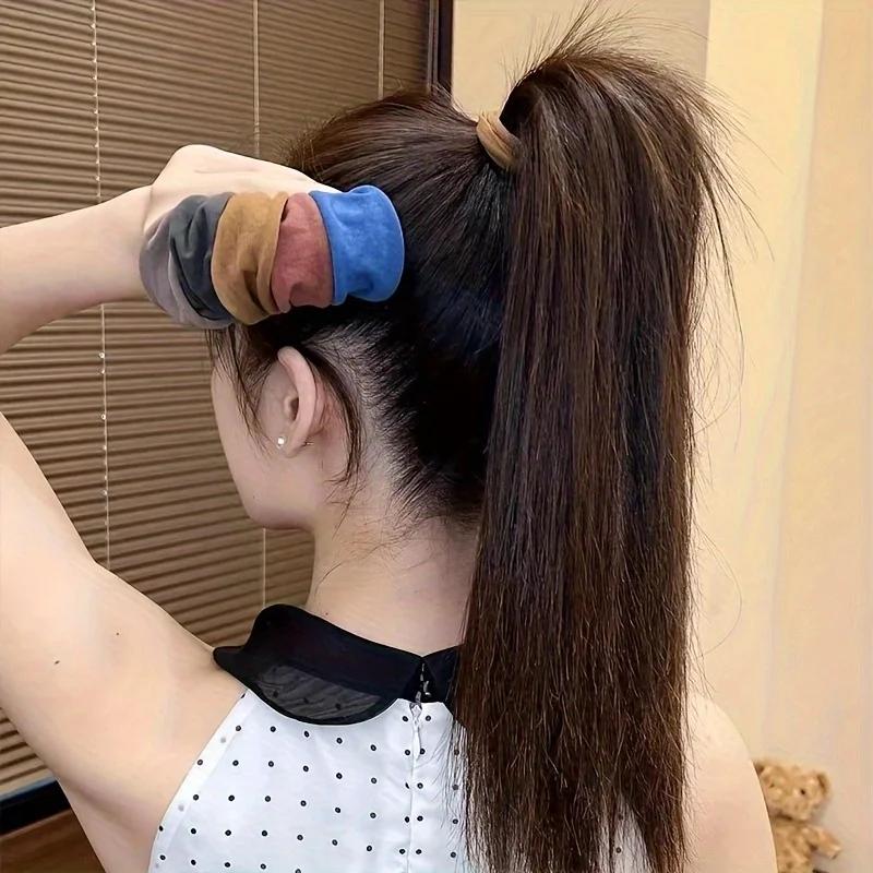5/10/20 pièces/ensemble nouvelles femmes filles coloré en Nylon élastique bandes de cheveux queue de