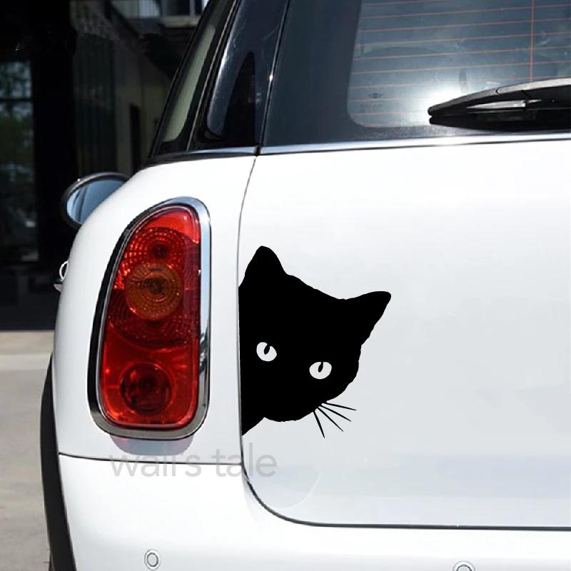 Autocollant en vinyle de chat de recherche, autocollants de fenêtre de pare-chocs de voiture, autoco