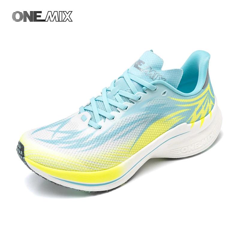 Chaussures de course ONEMIX 2025 plaque carbone - Baskets amortissantes légères antidérapantes respirantes pour hommes et femmes