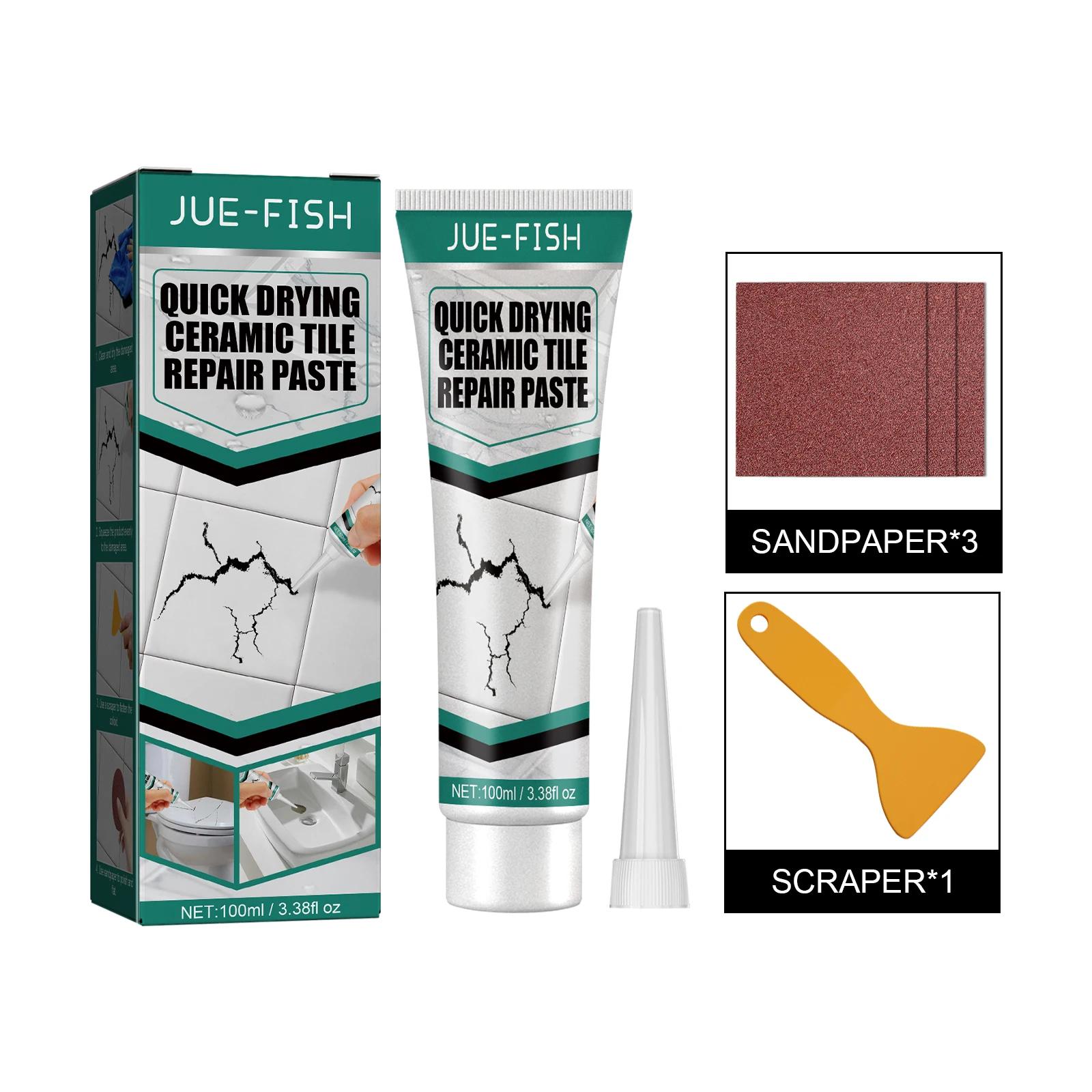 Jue-Fish Quick Drying Non-Toxic Strong Sticky Tiles Cracks Adhesive Glue Multipurpose Waterproof Cer