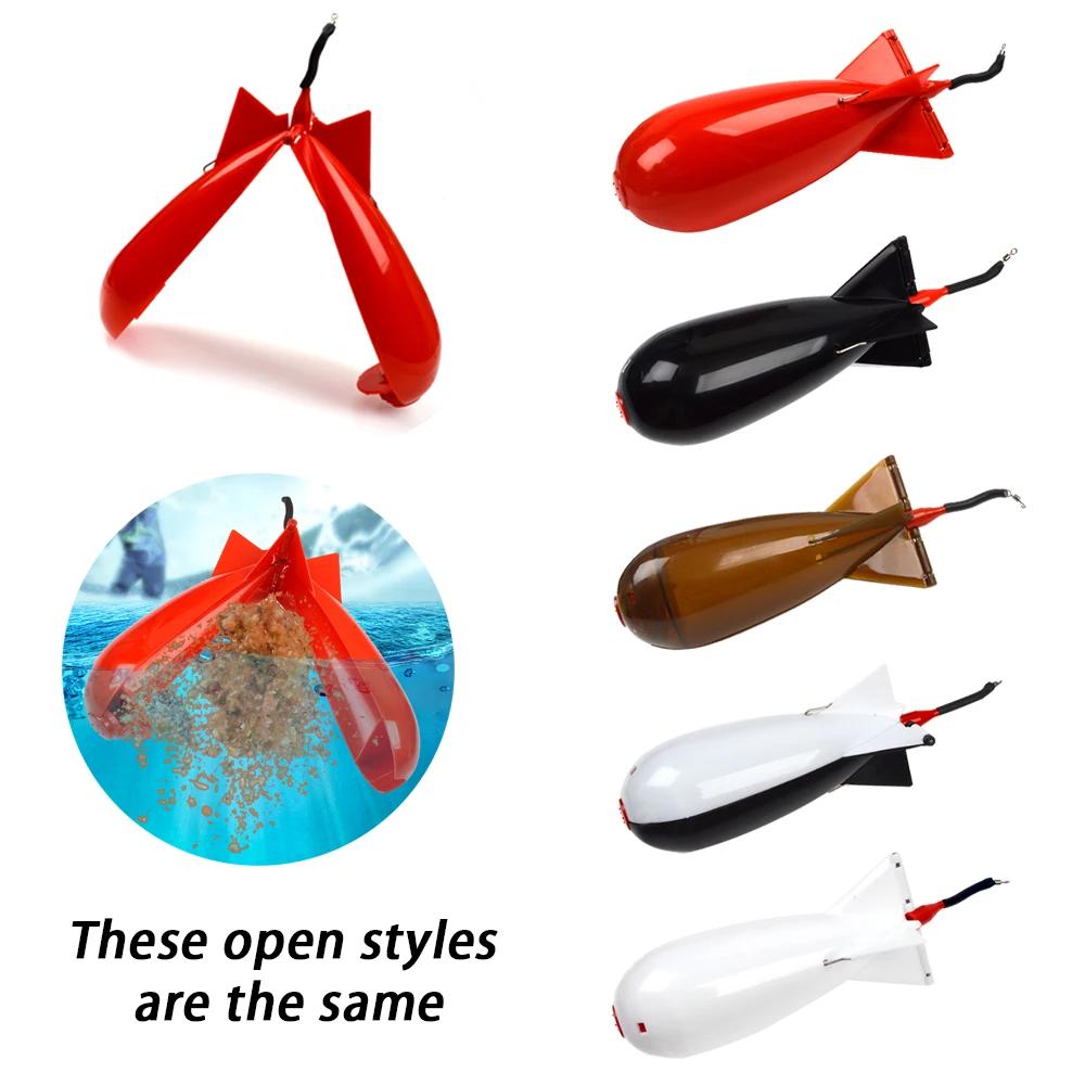 TOLU – mangeoire à fusée de pêche, grande et petite bombe Spod, flotteur, porte-appât, 2 tailles, fu