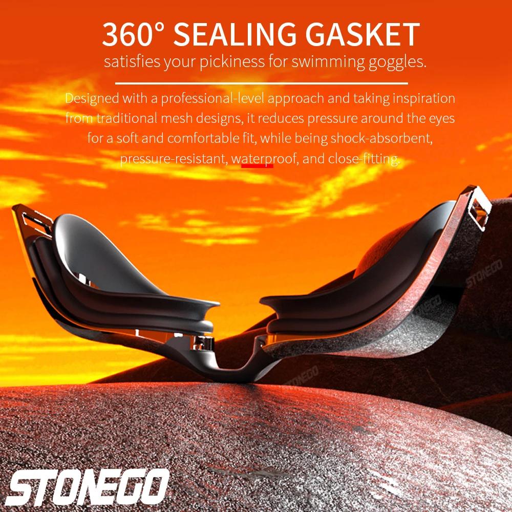 Lunettes de natation professionnelles Anti-buée avec objectif grand Angle HD, ajustement confortable