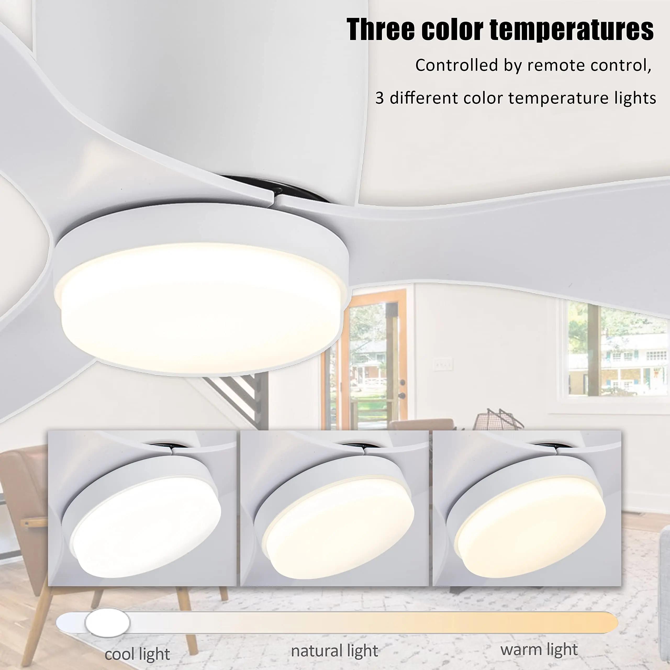 IRALAN ventilateur de plafond moderne ventilateur d'étanchéité appartement chambre salon intérieur c