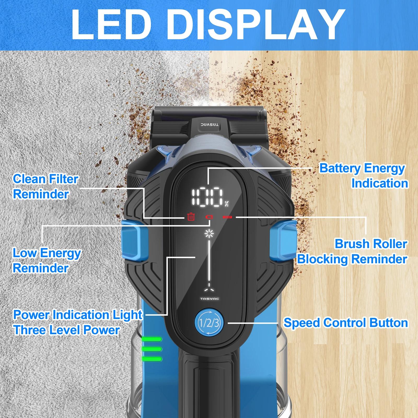 TASylique-Aspirateur balai électrique portable, aspirateur balai léger sans fil, aspirateur injuste,