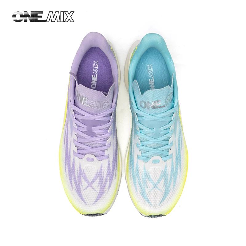 Chaussures de course ONEMIX 2025 plaque carbone - Baskets amortissantes légères antidérapantes respirantes pour hommes et femmes