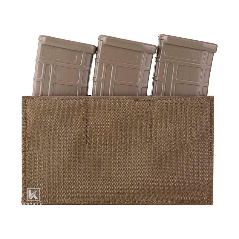 KRYDEX KTS Triple 5.56 pochette pour magazines M4 AR15 Mag rabat avant panneau à crochet et boucle M