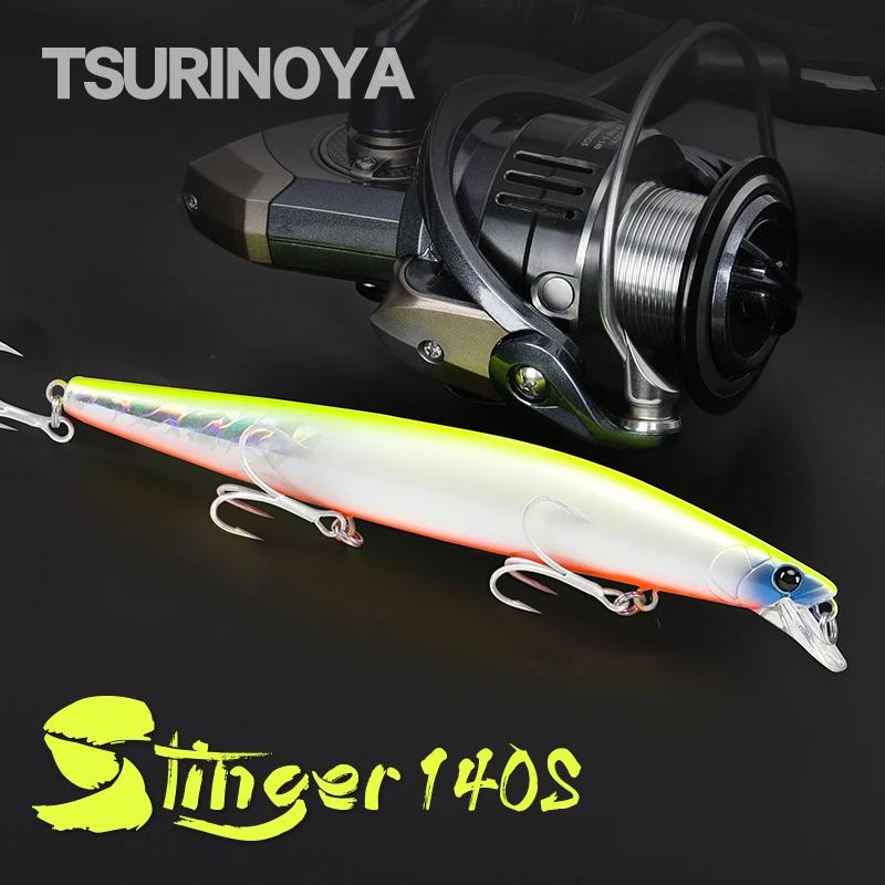 TSURINOYA Stinger 140S leurre de pêche coulant vairon DW92 140mm 26g bar d'eau salée Ultra longue co