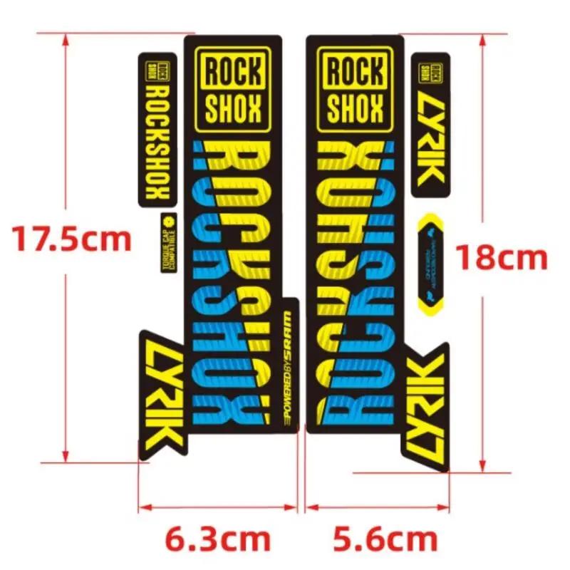 Autocollant étanche pour fourche avant de vélo de montagne, étiquette de choc, changement de couleur