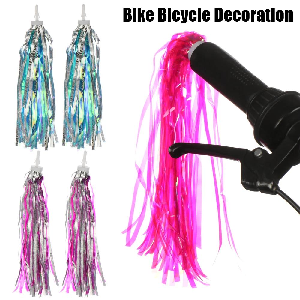 Guidon de Tricycle et Scooter pour Enfant Fille et Garçon, Accessoires de Cyclisme, Pompons Décorati