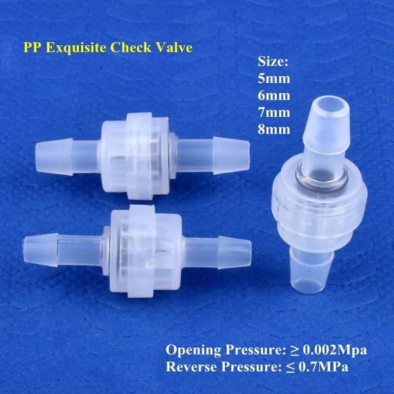 Valve de contrôle exquise PP, 1 à 100 pièces, 5 ~ 8mm, tuyau d'arrosage goutte-à-goutte, Valve anti-
