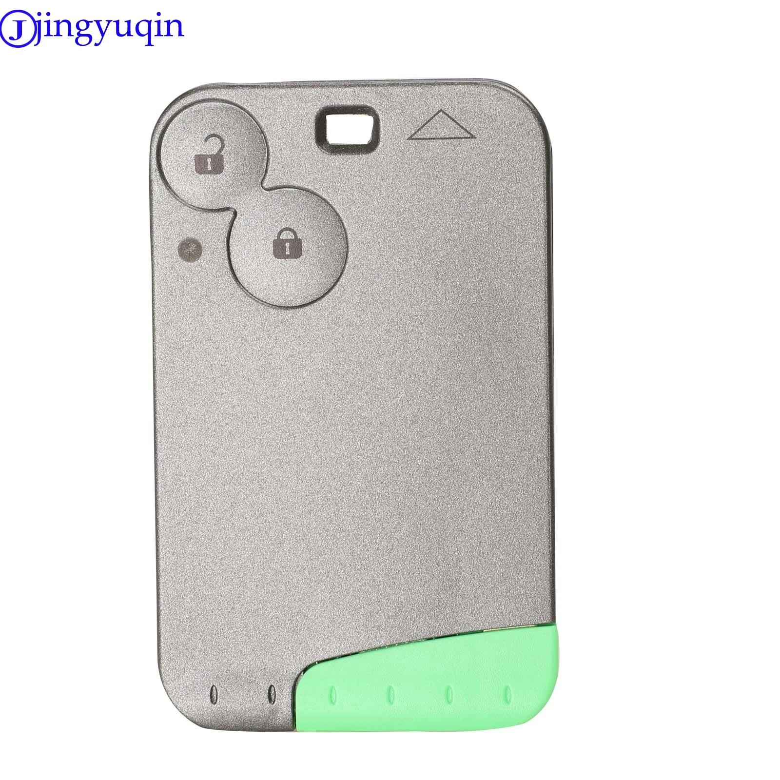 Jingyuqin 433 MHz Pcf7947 puce 2 boutons carte à distance clé de voiture intelligente pour Renault L