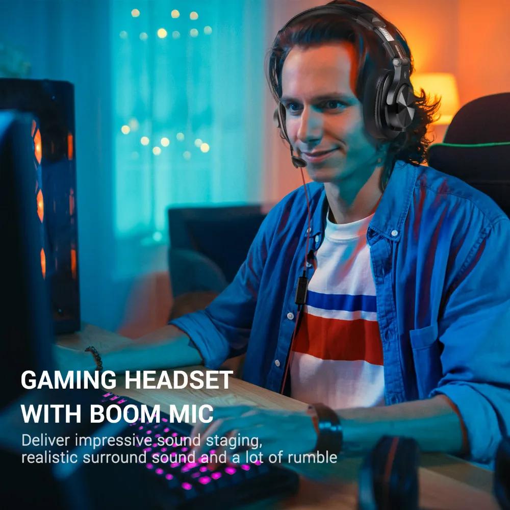 Casque de jeu Oneodio A71M, casque studio DJ, casque stéréo filaire circum-auriculaire avec micro po