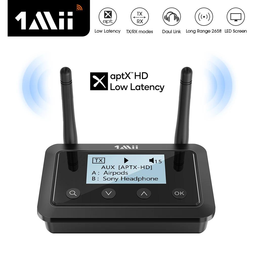 1Mii B03+ transmetteur récepteur Bluetooth 3.5, aptX LL HD, 5.0mm Aux Audio, adaptateur pour TV PC,