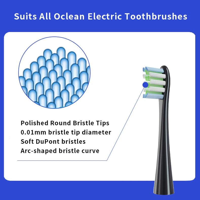 Tête de brosse de remplacement pour brosse à dents électrique Oclean, poils souples X/ X PRO/ Z1, tê