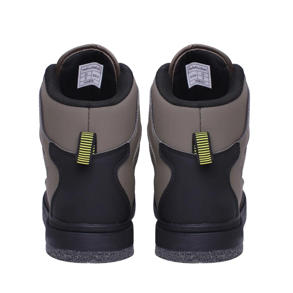 Bottes de pataugeoire légères pour hommes, chaussures de pataugeoire à semelle en feutre, chaussures
