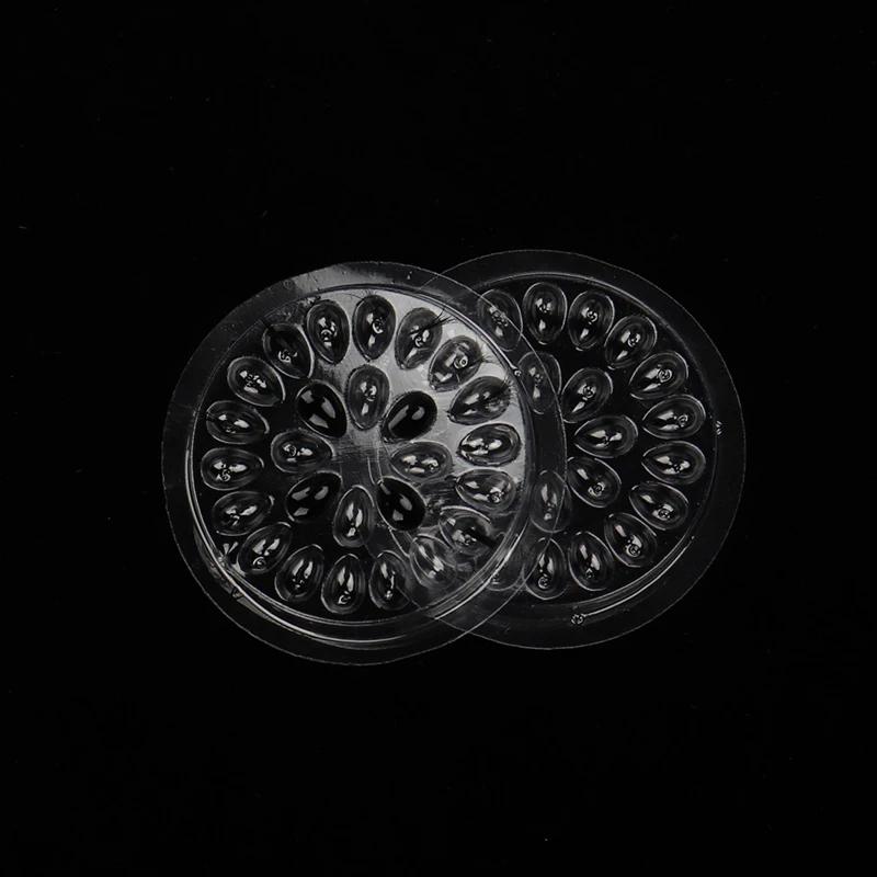 Palette de colle jetable pour extensions de cils, 100 pièces, tampons de colle, support en plastique