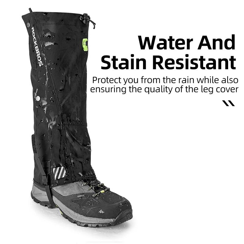 Guêtres imperméables ROCKBROS randonnée marche escalade chasse neige legging protection