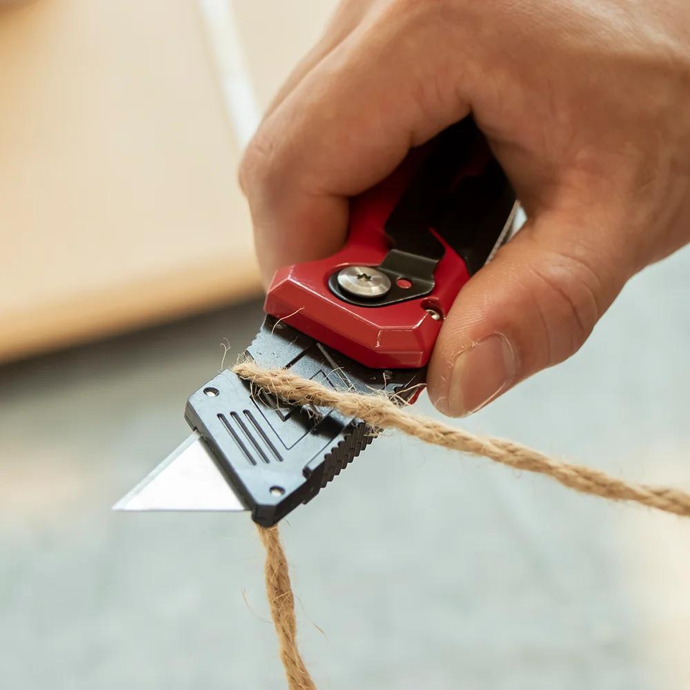 T TOVIA couteau pliant couteau utilitaire remplaçable pour Cartons de câbles boîtes en carton poigné