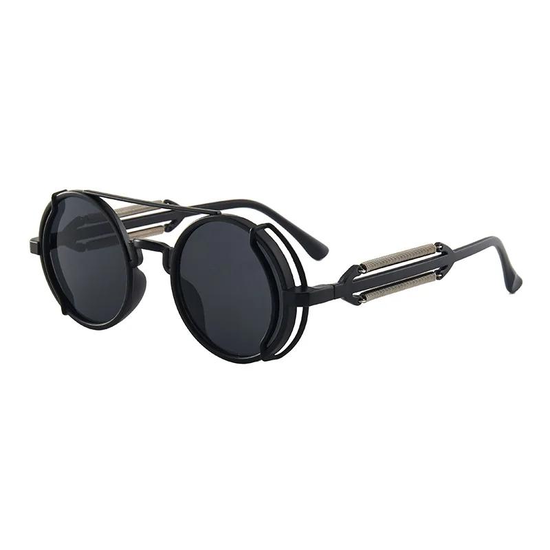 Lunettes de soleil gothiques classiques Steampunk, marque de luxe de styliste, haute qualité pour ho