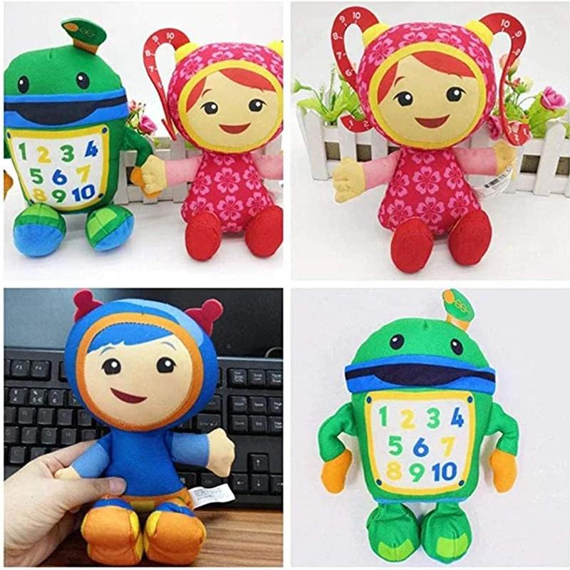 Umizoomi Team Soft Plush Figure Toy, Bot MILLI Geo Stuffed Butter Dos, Cadeau pour les fans, Anniver