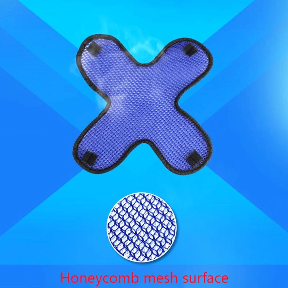 DSYCAR 1 pièces casque de moto coussin en maille nid d'abeille doublure isolante coussin de sécurité