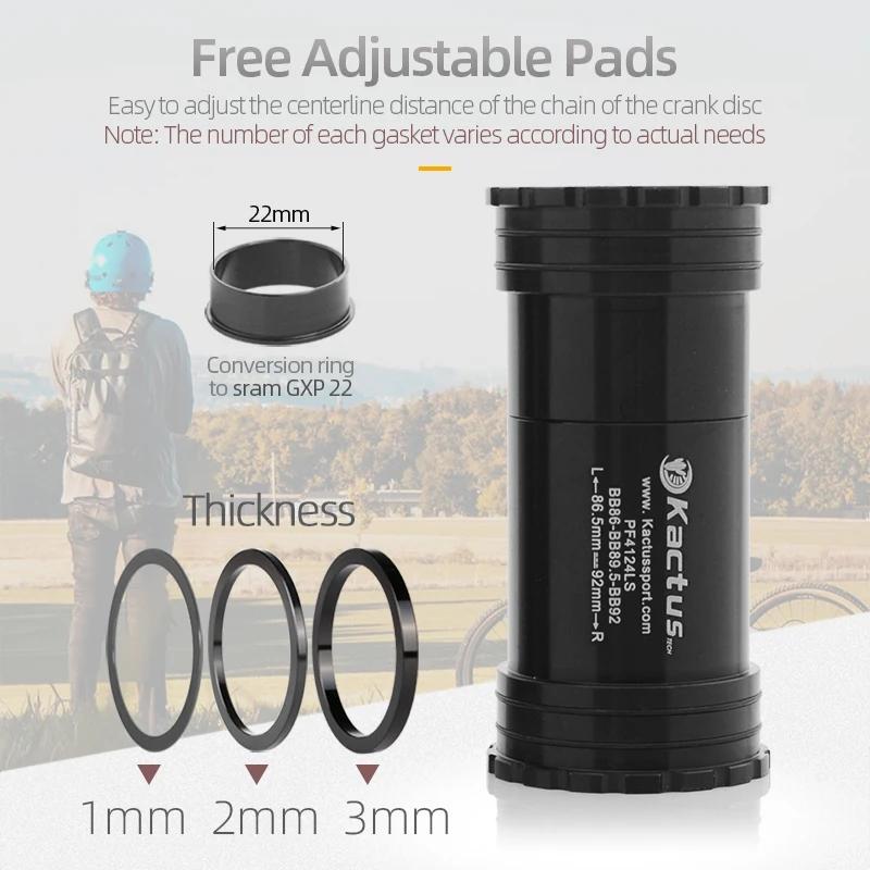 Supports de pédalier Pressfit pour pédalier Shimano, axe 24mm BB86/BB92, cadre de route et de montag