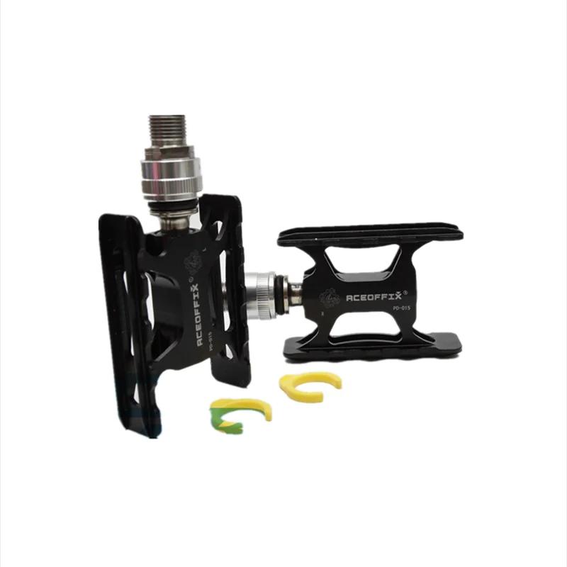 Adaptateurs dégagement rapide pédales vélo Brompton ultralégers Aceoffix pour cyclisme urbain