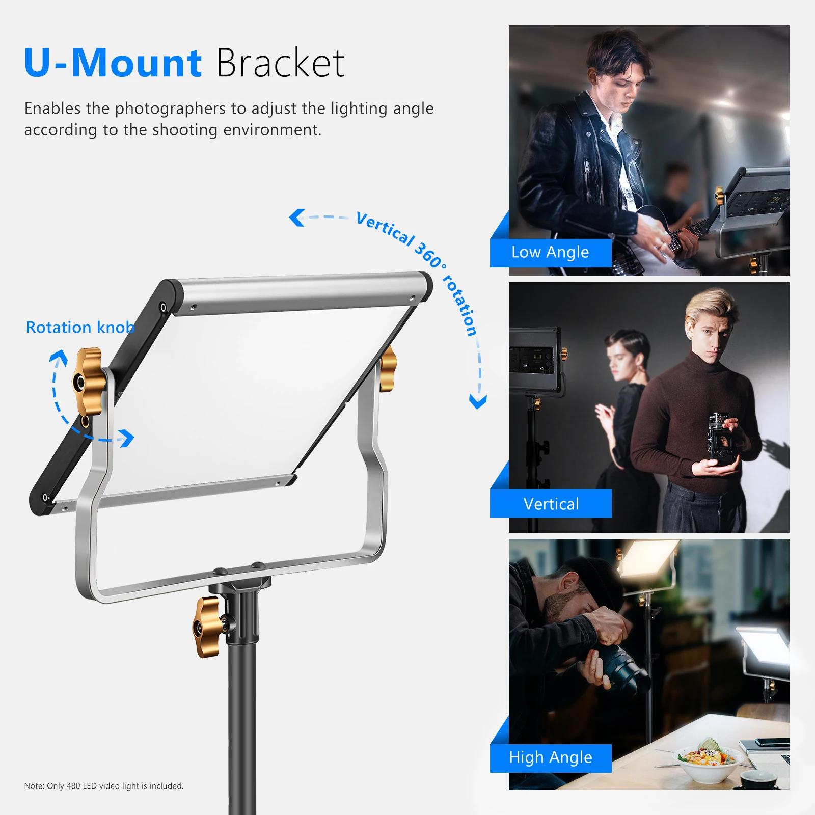 Neewer-Lumière vidéo professionnelle Bi-document LED pour studio, éclairage de photographie extérieu