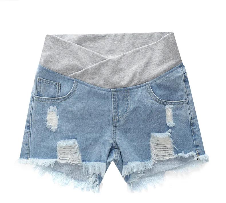 Short en Denim taille basse pour femmes enceintes, vêtements d'été, pantalons amples pour femmes enc