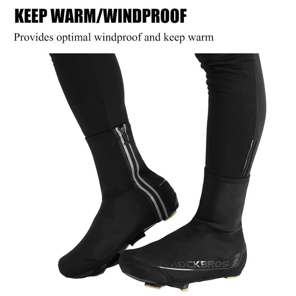 ROCKBROS hiver cyclisme couvre-chaussures vtt plus chaud couvre-chaussures vélo chaussures couvre ré