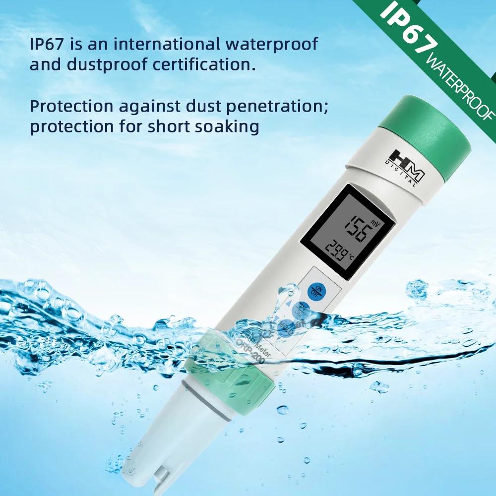 Testeur de température numérique ORP PH TDS étanche avec étalonnage automatique, testeur portable HM
